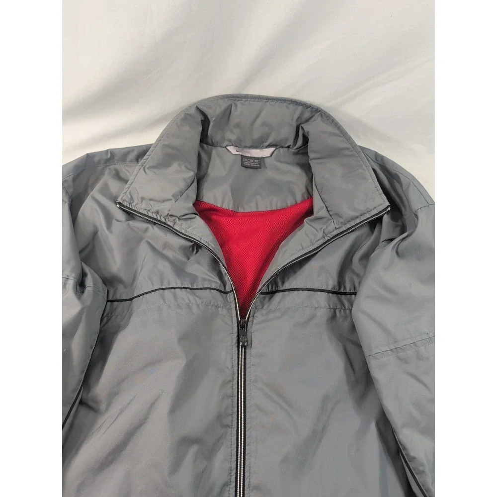 Vintage 90s Nike Cross Trainer Hooded Full Zip Nylon Mens Jacket Gray Y2k XXL